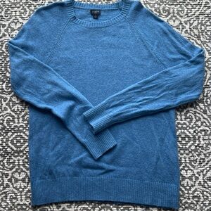 J.Crew Men's Baby Blue Sweater Sz large lambs wool blend